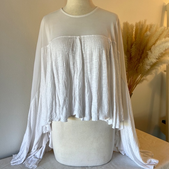 Free People Tops - NWT Free People white blouse